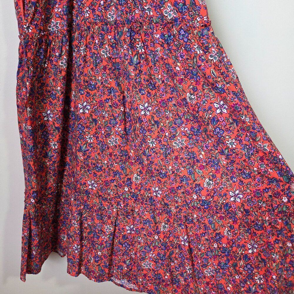 NWOT UNIVERSAL THREAD BOHO FLORAL SURPLICE V NECK TANK MAXI TIERED DRESS SZ M - Picture 9 of 15